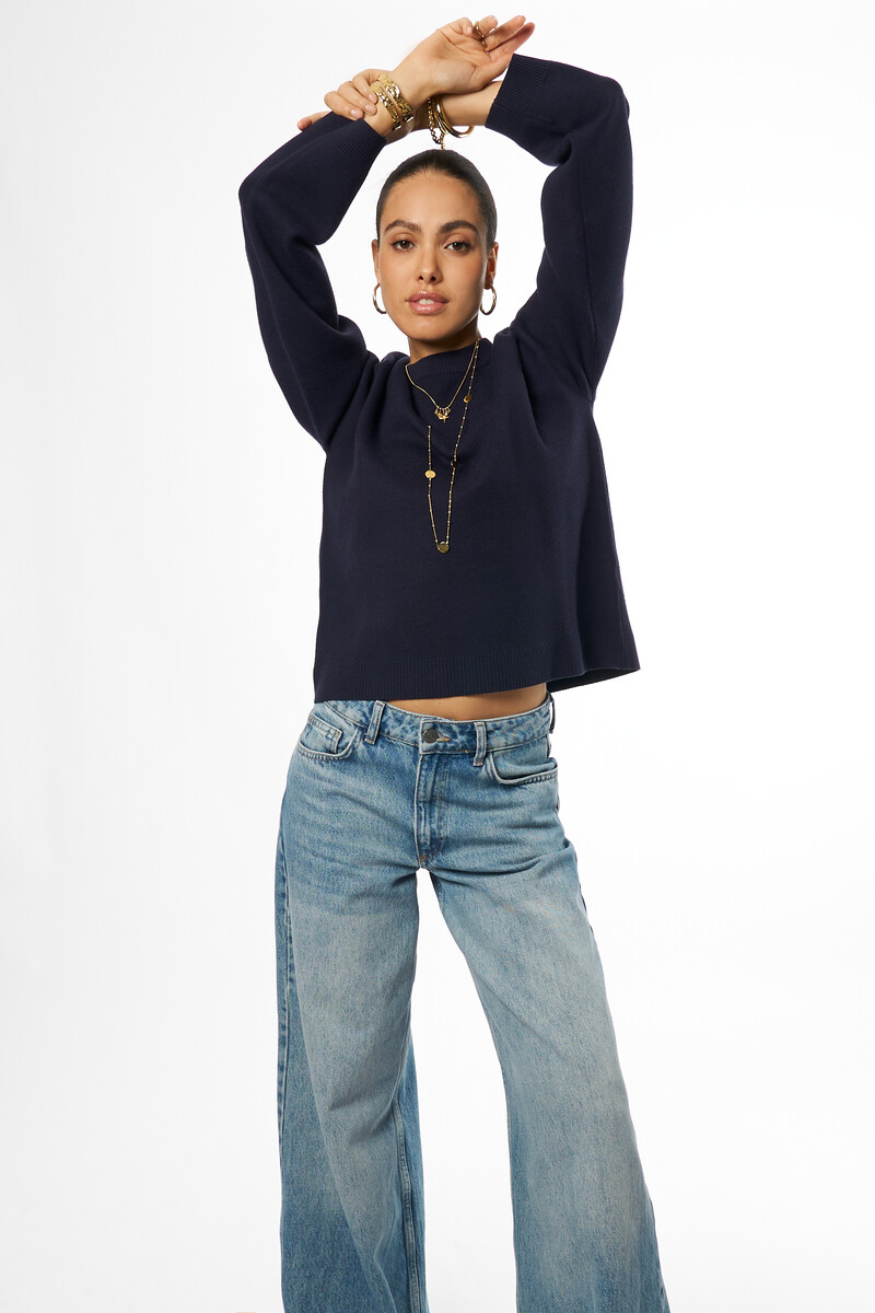 Dark blue sweater | My Jewellery