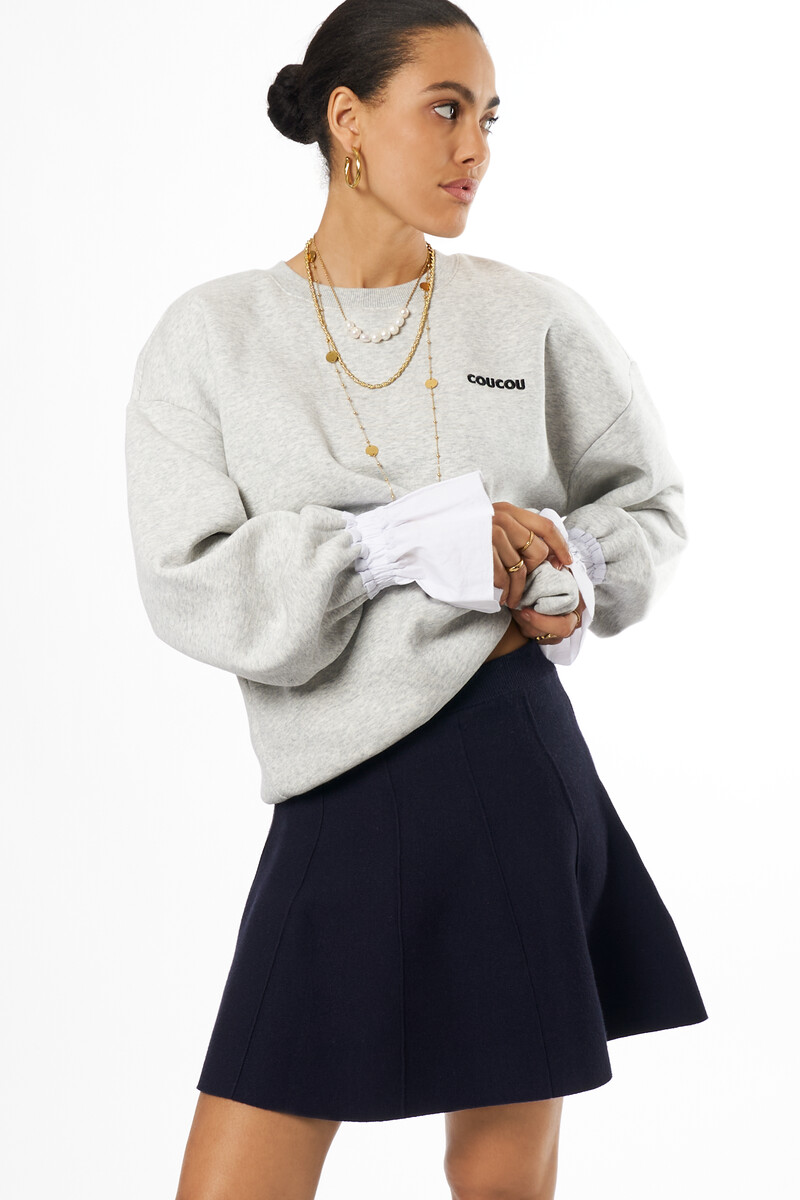 Dark blue knitted skirt | My Jewellery