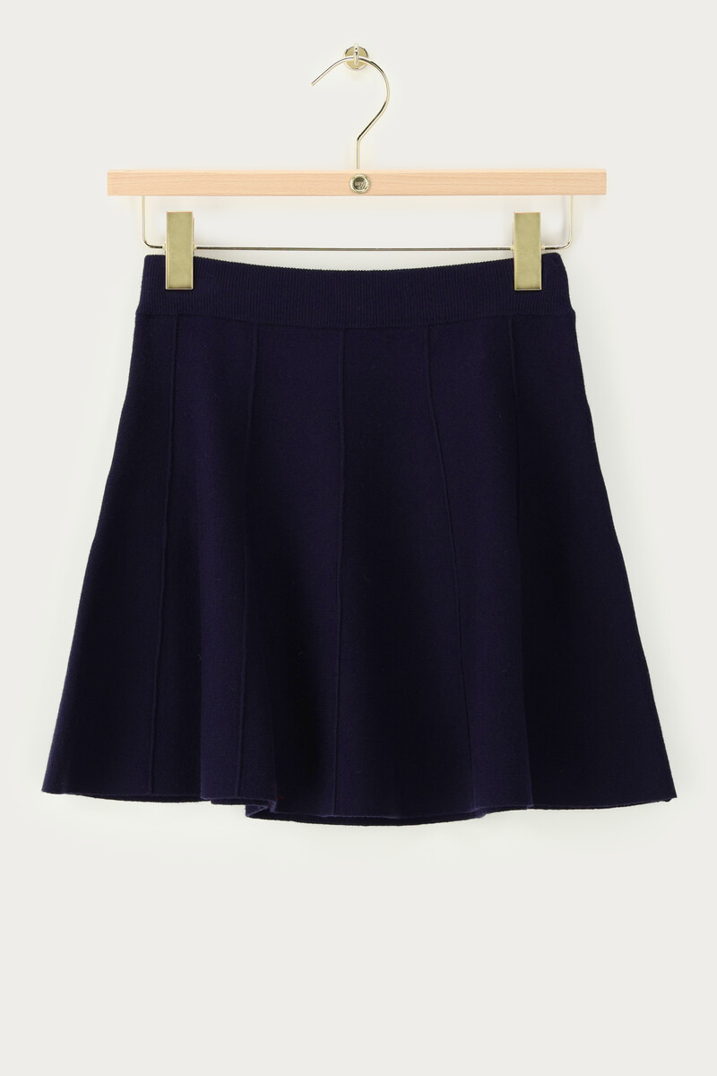 Dark blue knitted skirt | My Jewellery
