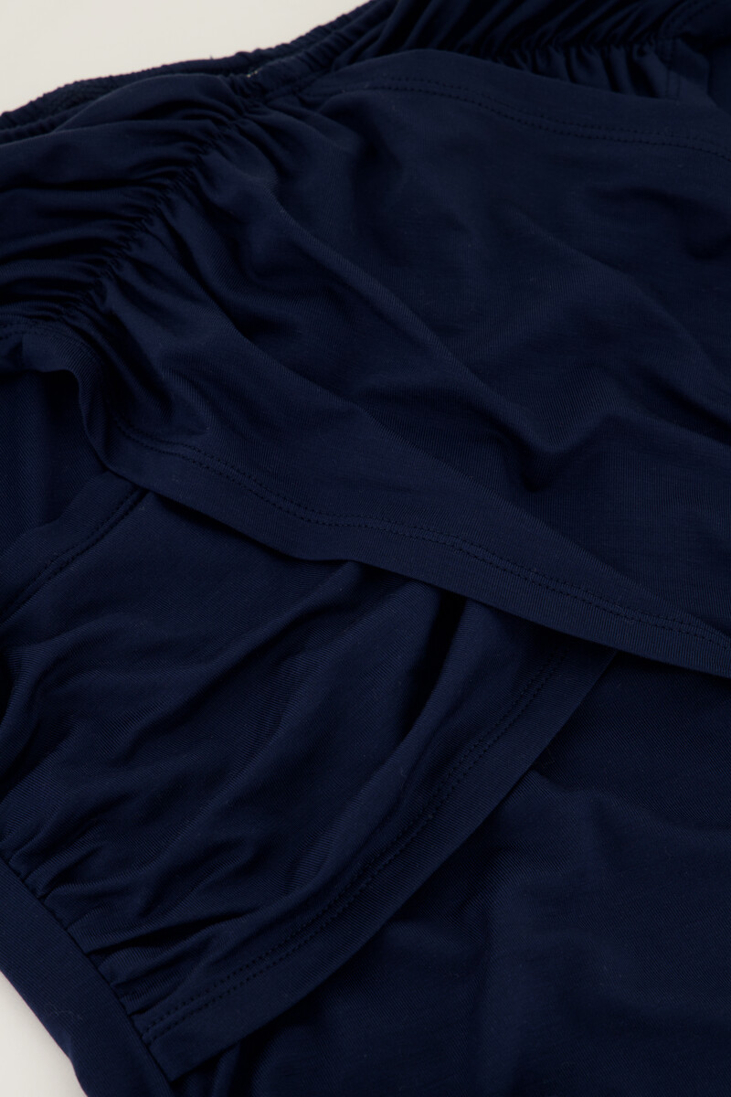 Dark blue off-shoulder top crossover | My Jewellery