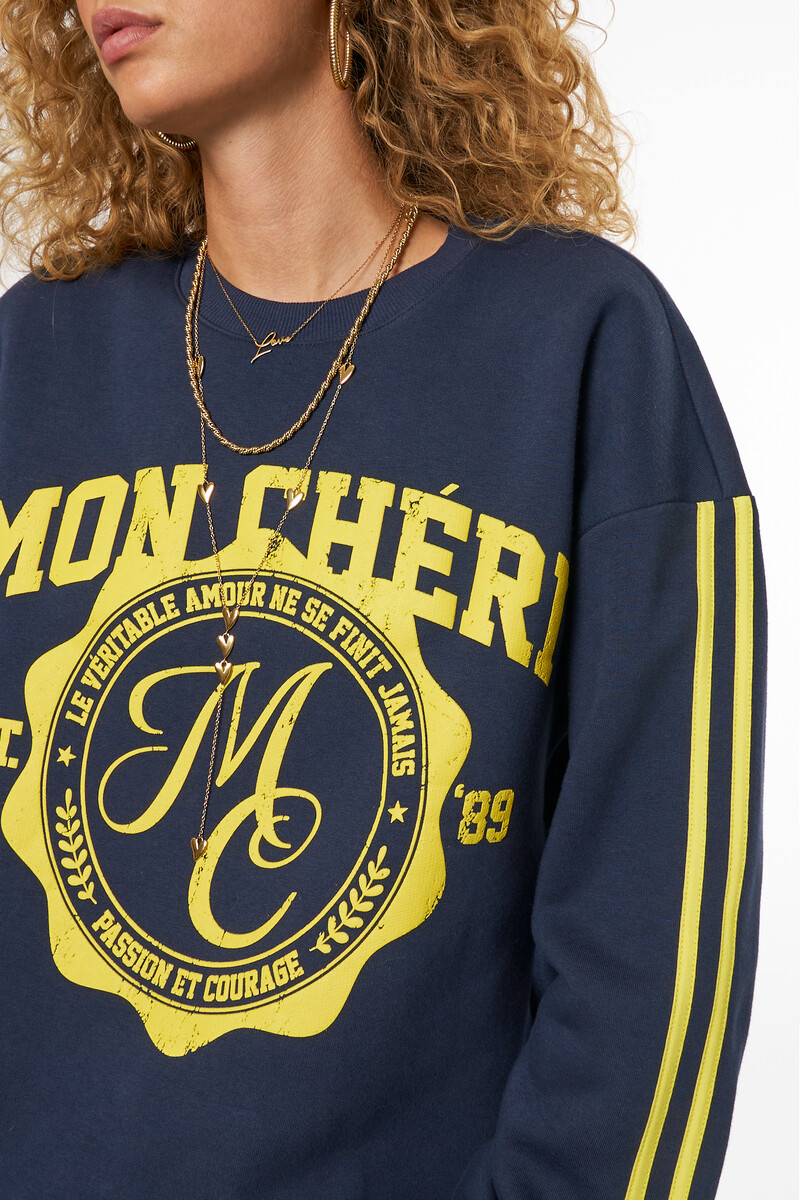 Dark blue sweater "Mon Cheri" | My Jewellery