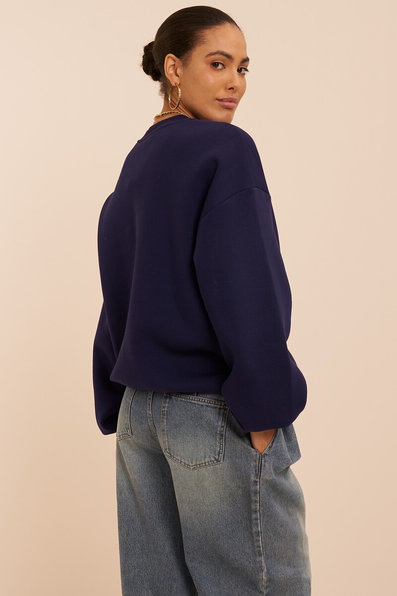 Dark blue sweater 'Club amour' | My Jewellery