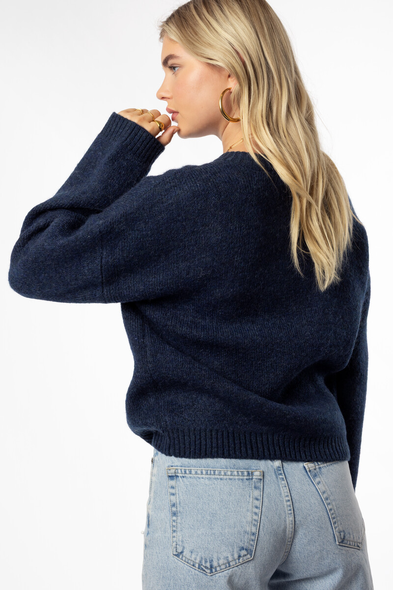 Dark blue sweater "Atelier NYC" | My Jewellery