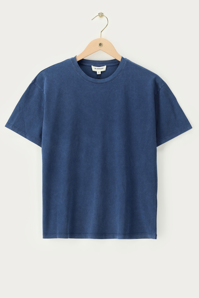 Dark blue T-shirt "Avenue de L'amour" | My Jewellery