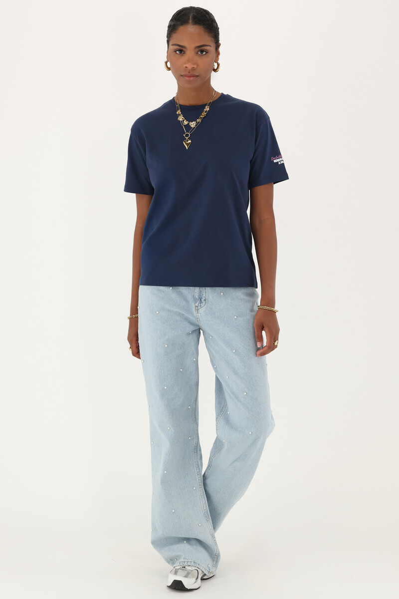 Dark blue T-shirt "place de l'étoile" | My Jewellery
