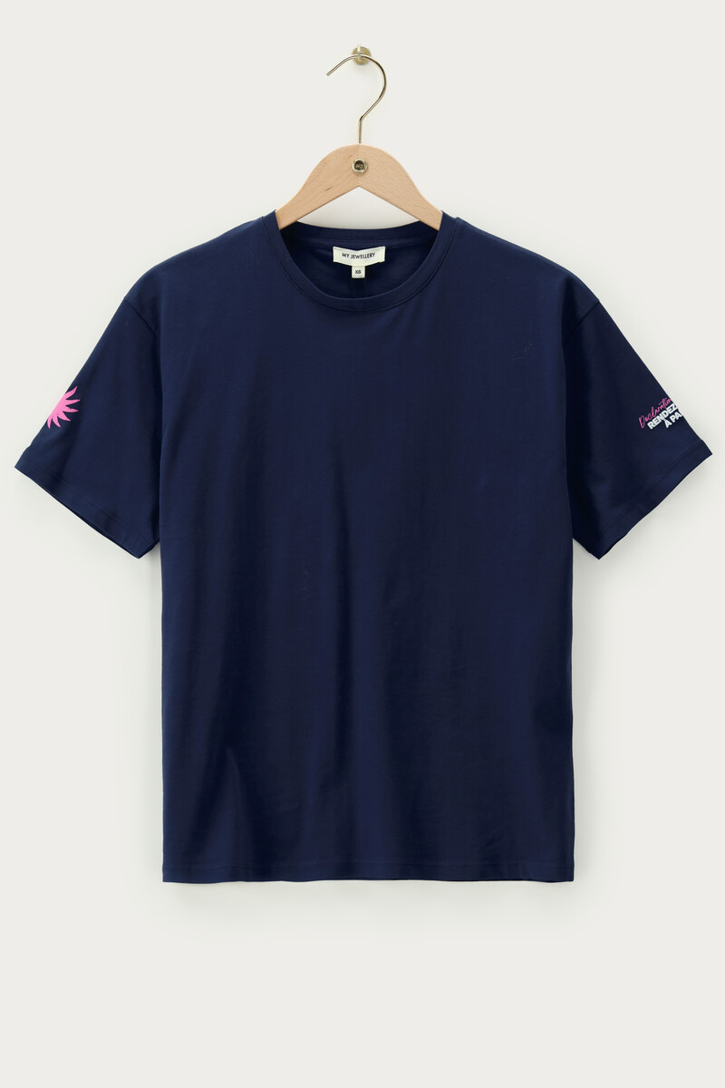 Dark blue T-shirt "place de l'étoile" | My Jewellery