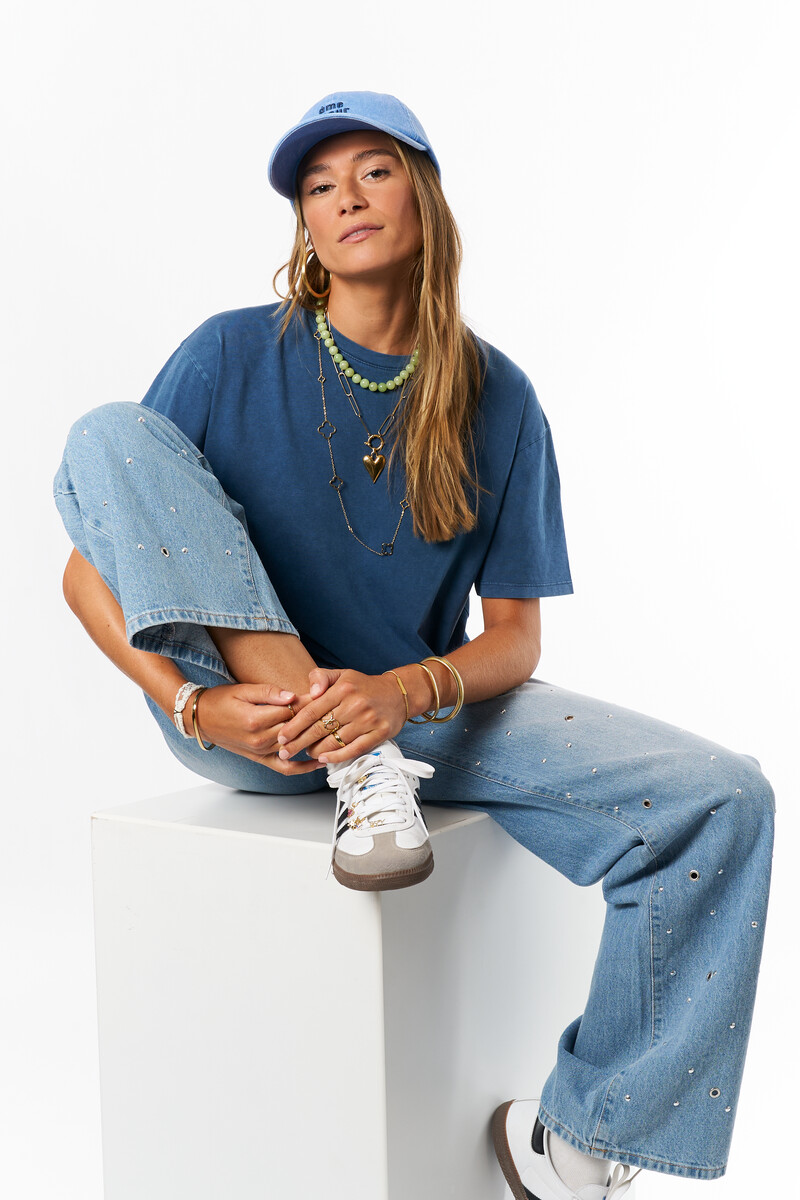 Dark blue T-shirt "Avenue de L'amour" | My Jewellery