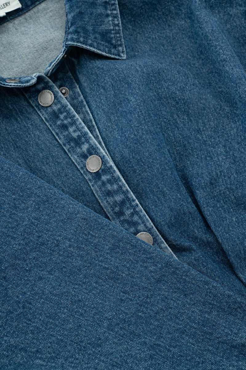 Dark blue wrap blouse with bows | My Jewellery