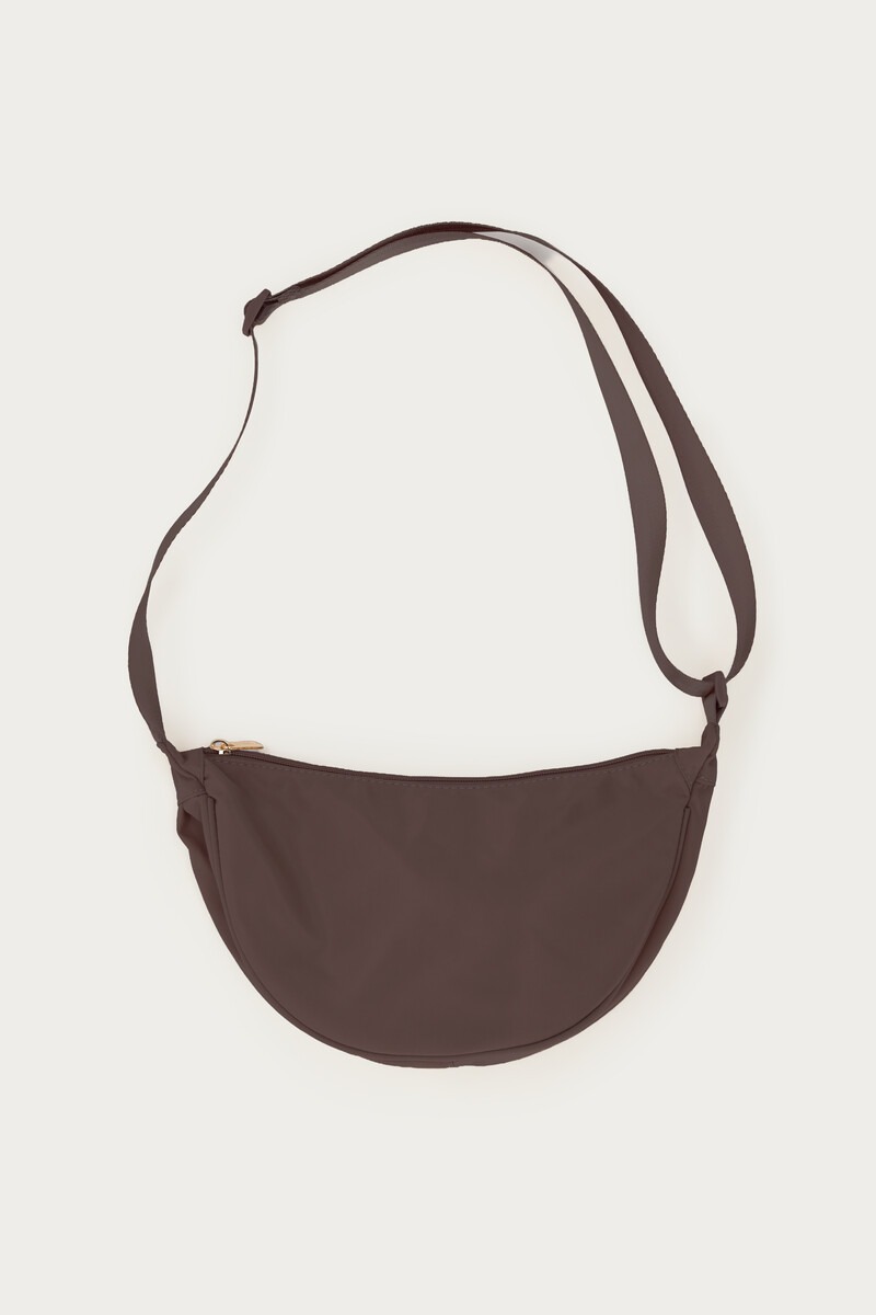 Dark brown basic crossbody bag small | My Jewellery