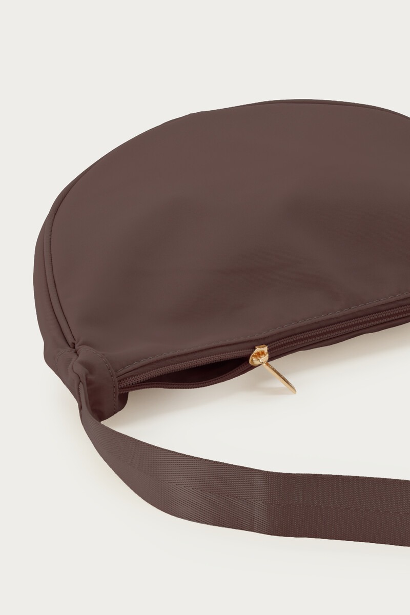 Dark brown basic crossbody bag small | My Jewellery