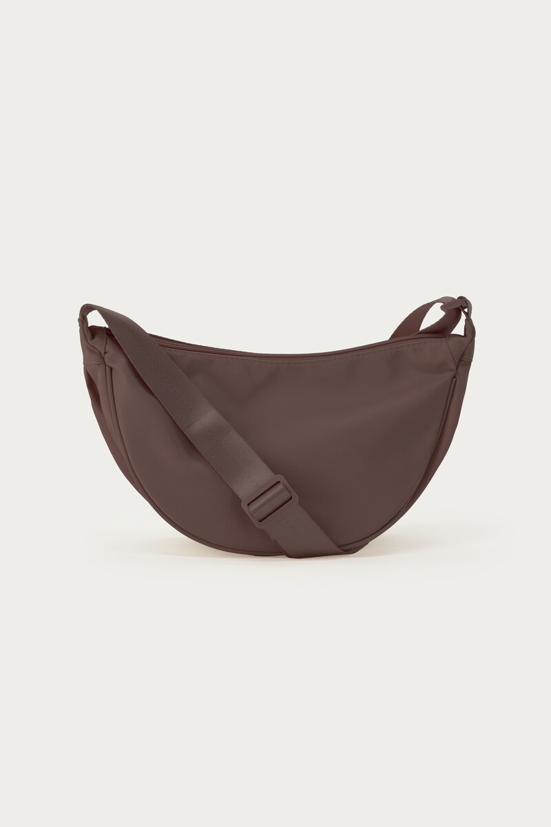 Dark brown basic crossbody bag small | My Jewellery