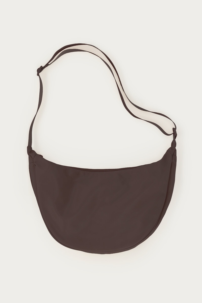 Dark brown basic crossbody bag large | My Jewellery