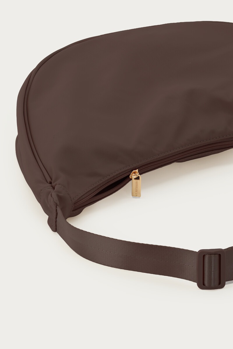 Dark brown basic crossbody bag large | My Jewellery