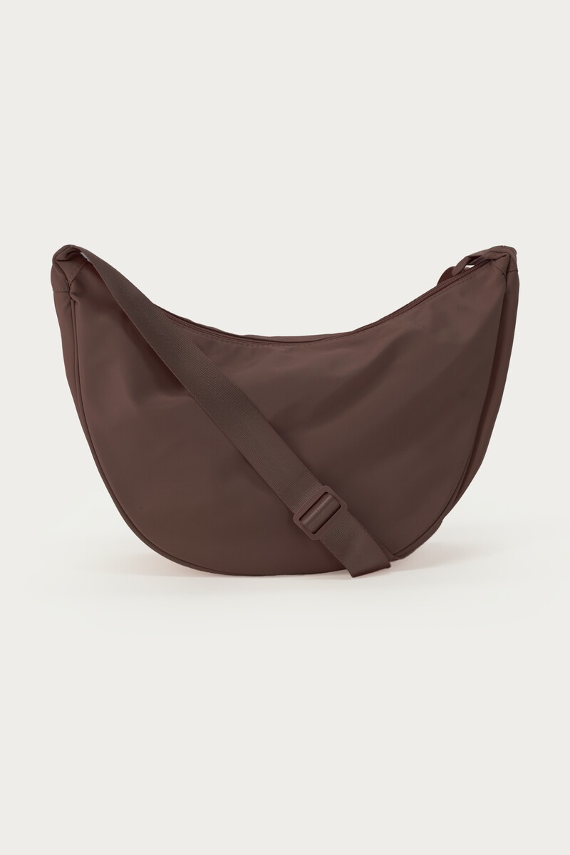 Dark brown basic crossbody bag large | My Jewellery