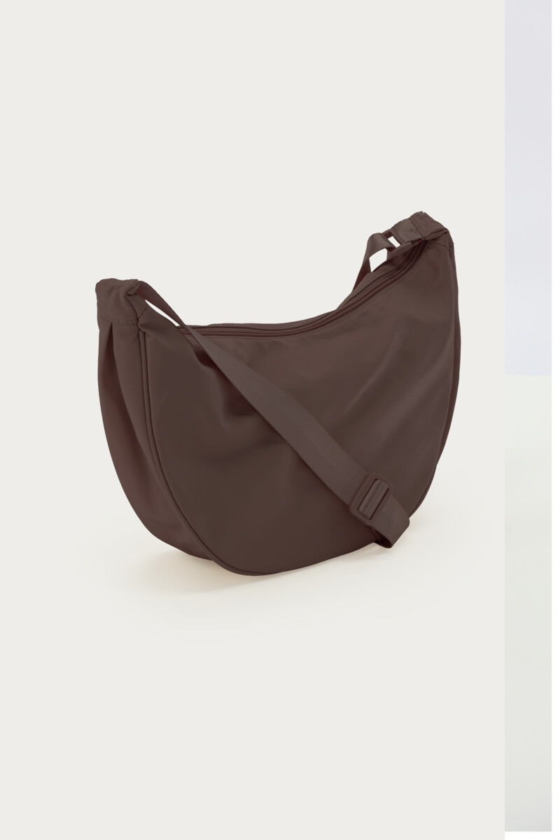 Dark brown basic crossbody bag large | My Jewellery