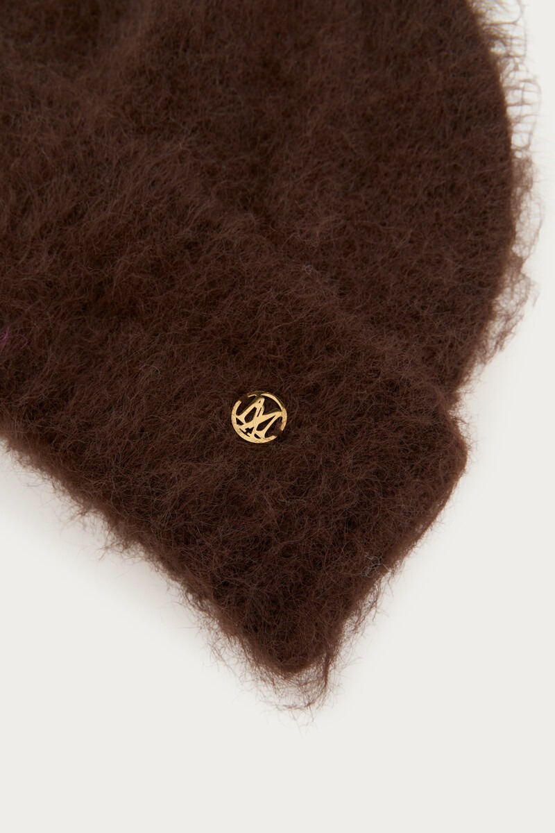 Dark brown brushed beanie | My Jewellery