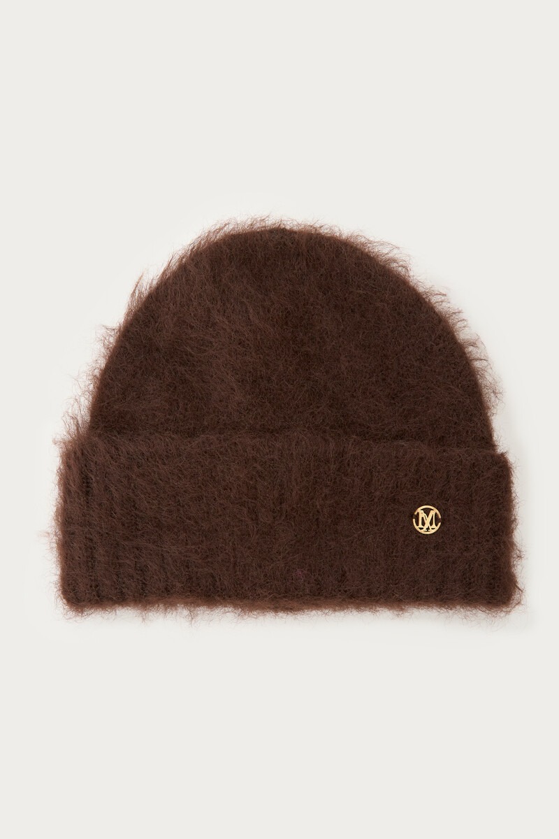Dark brown brushed beanie | My Jewellery