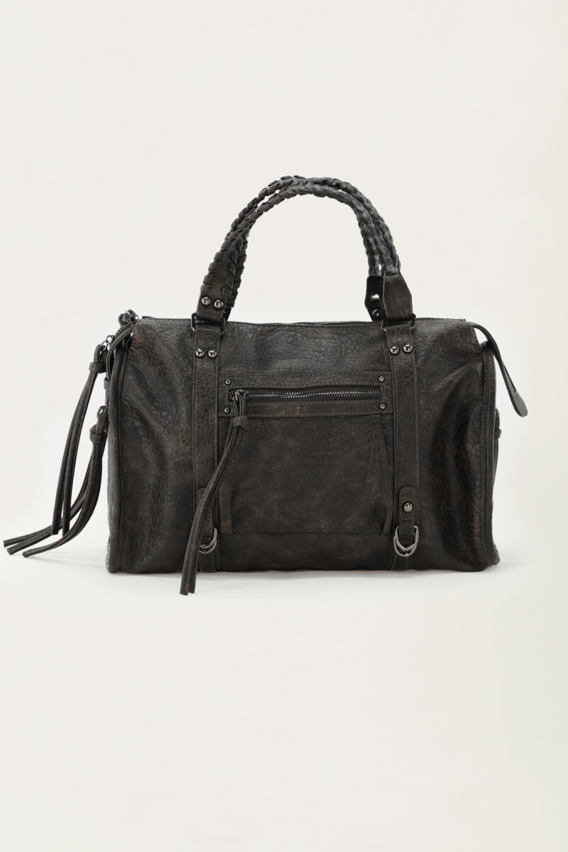 Dark brown large PU cargo bag | My Jewellery