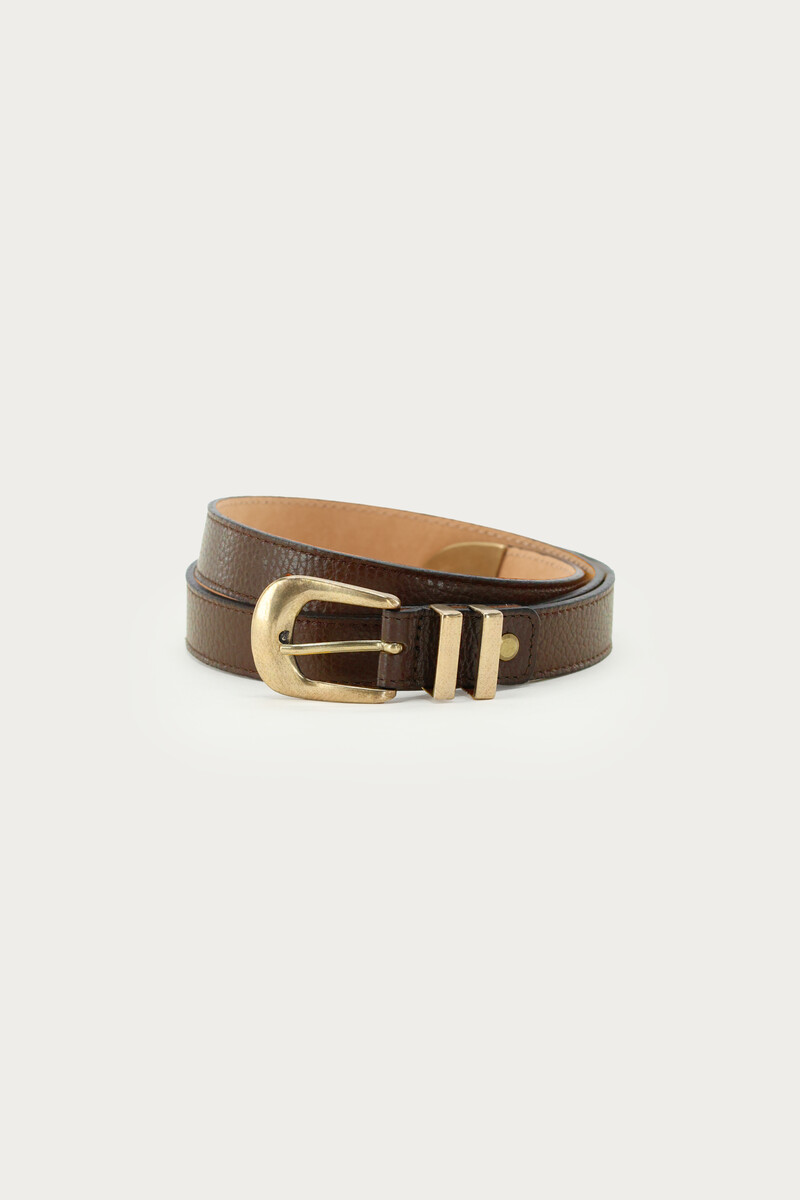 Dark brown leather belt | My Jewellery