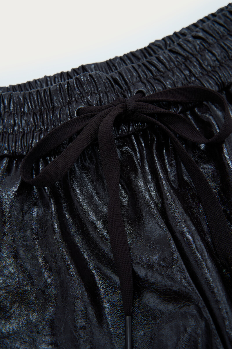 Dark brown PU shorts | My Jewellery