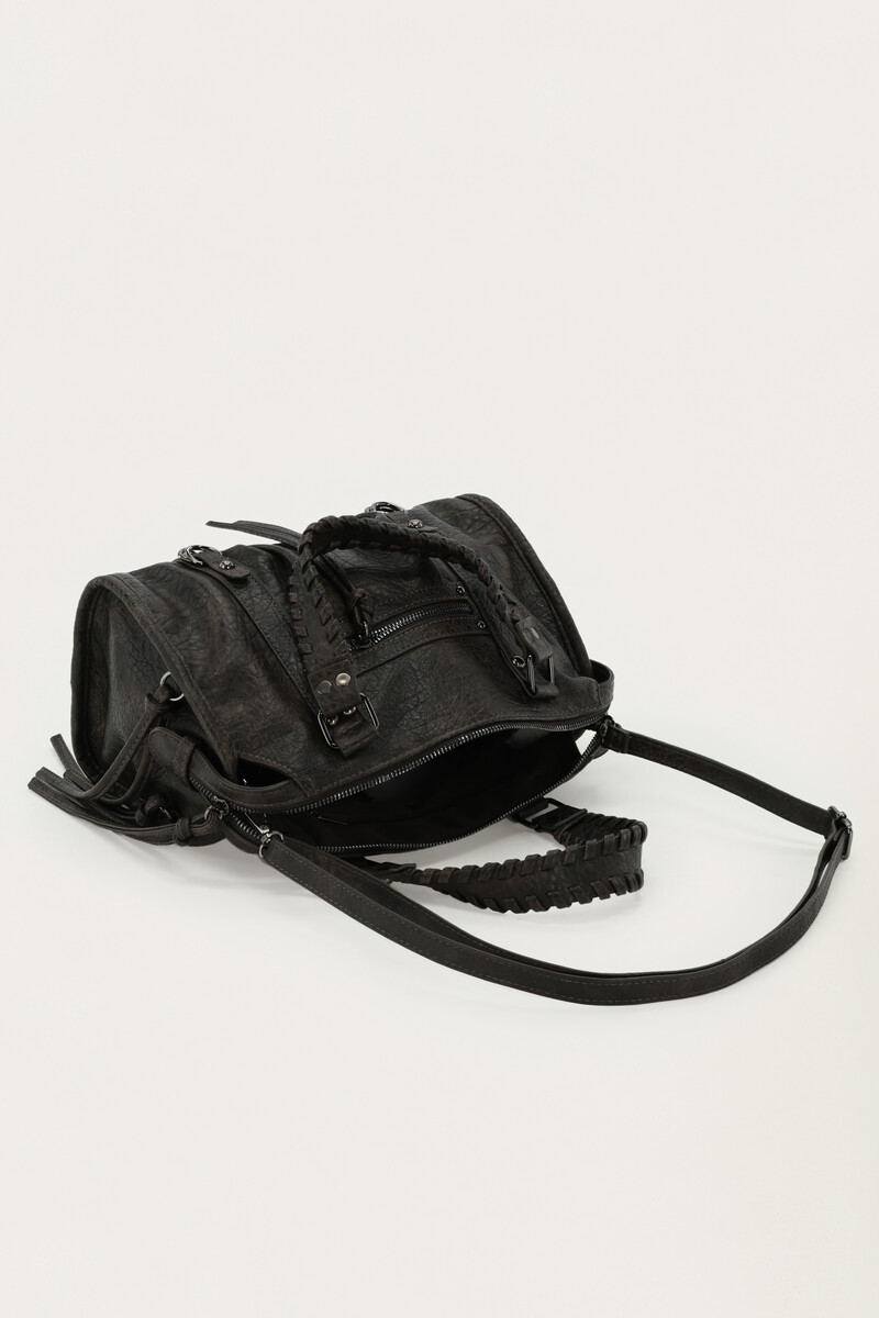 Dark brown small PU cargo bag | My Jewellery