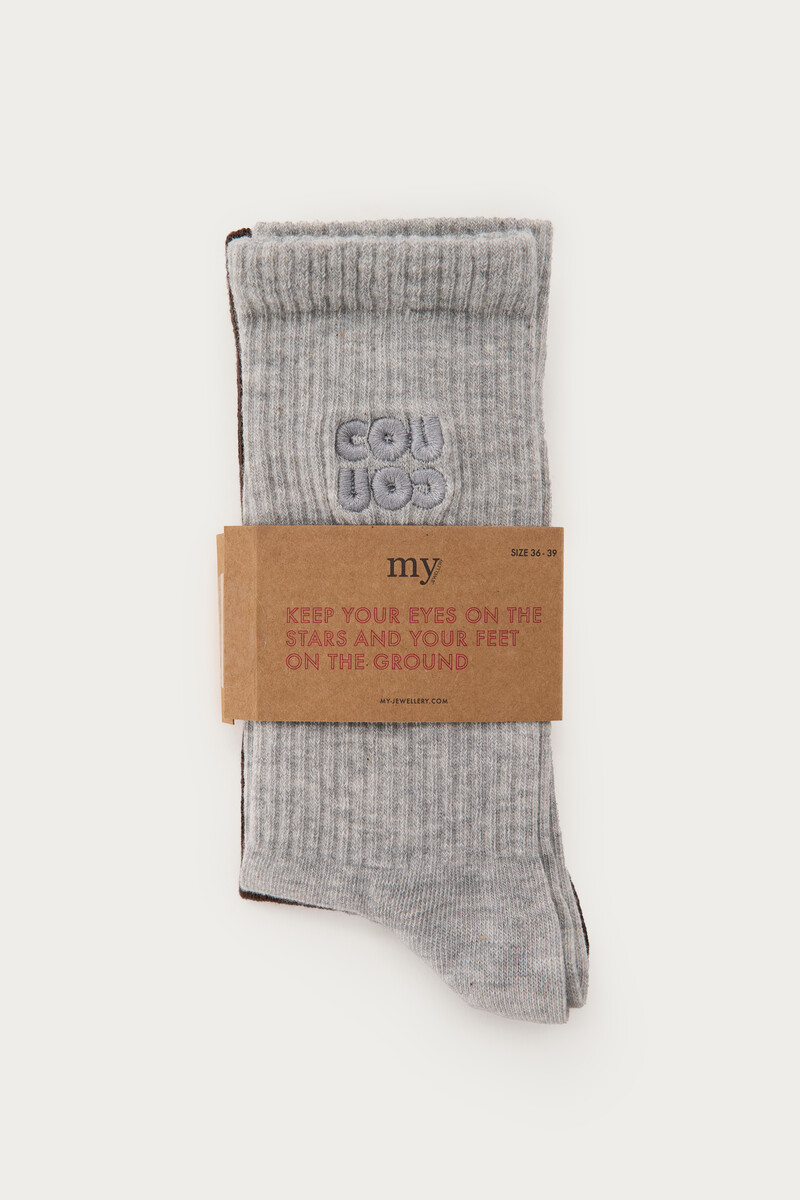 Dark brown socks set Cou Cou | My Jewellery