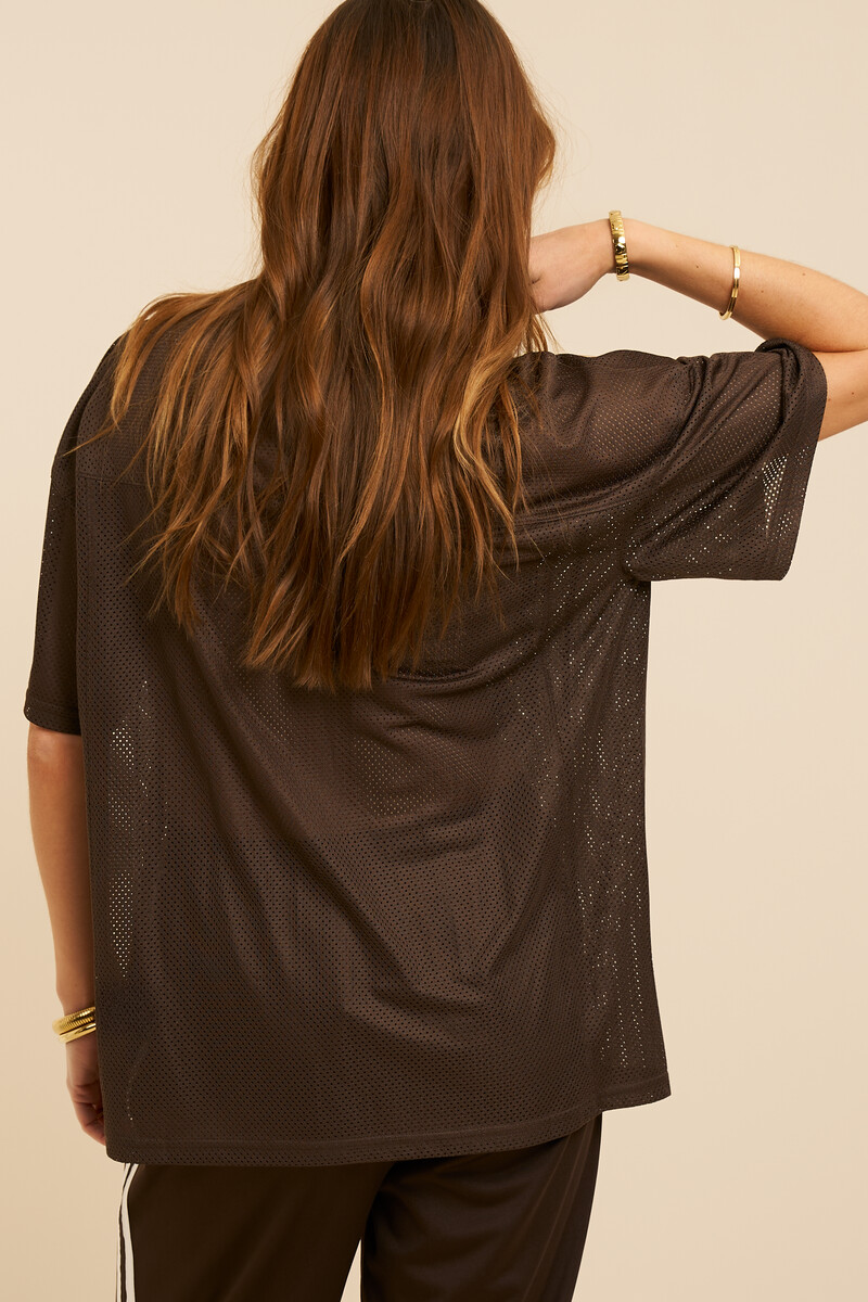 Dark brown sporty T-shirt 89 | My Jewellery