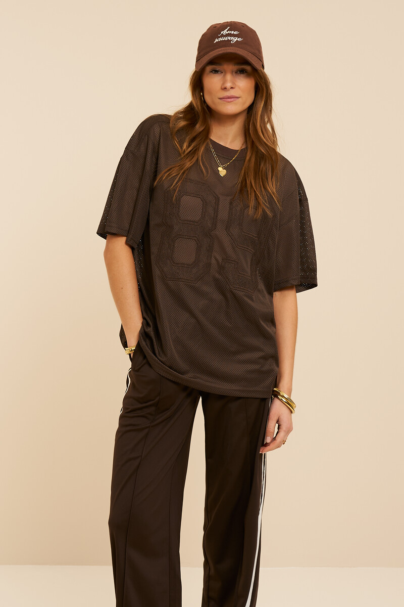Dark brown sporty T-shirt 89 | My Jewellery