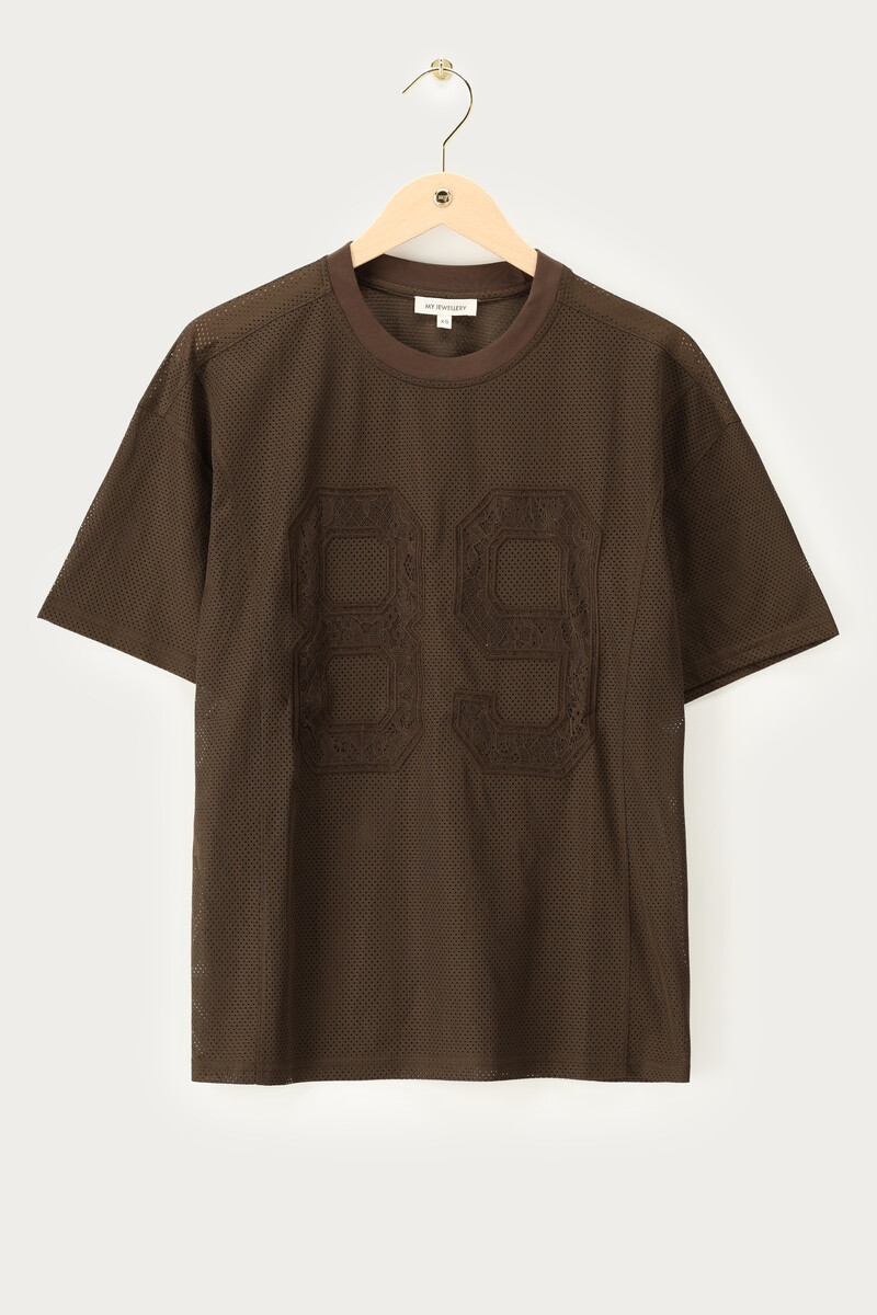 Dark brown sporty T-shirt 89 | My Jewellery
