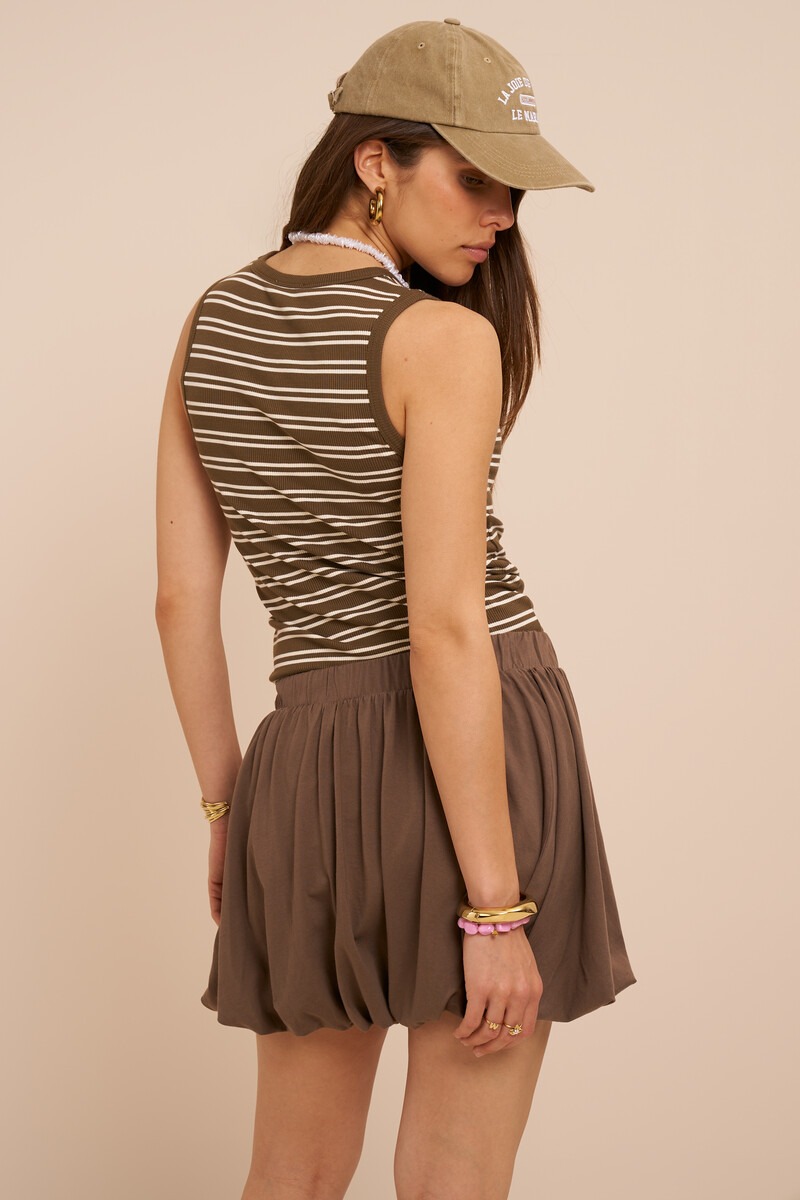 Dark green balloon skirt | My Jewellery