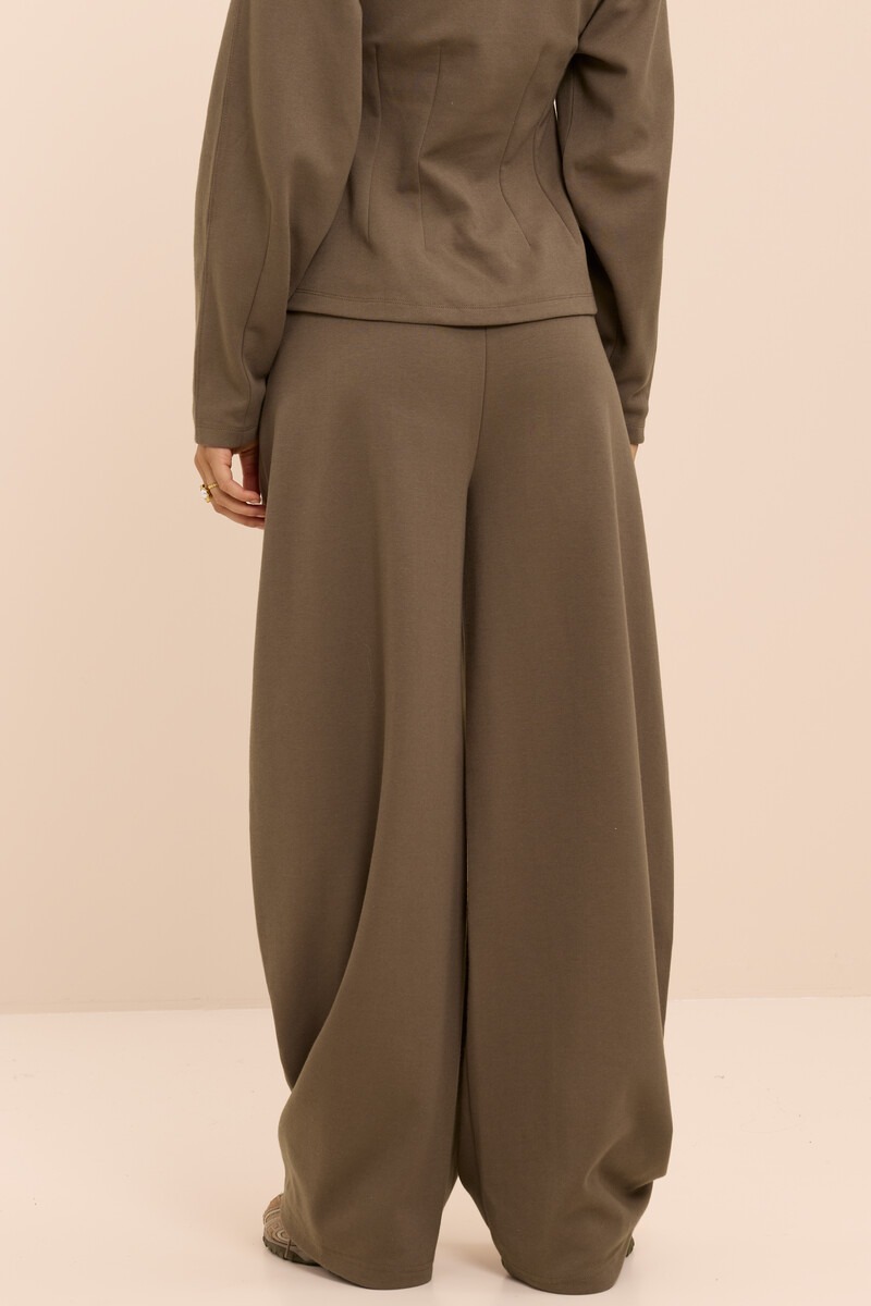 Dark green jogger trousers with drawstring | My Jewellery