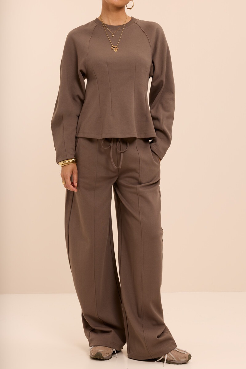 Dark green jogger trousers with drawstring | My Jewellery