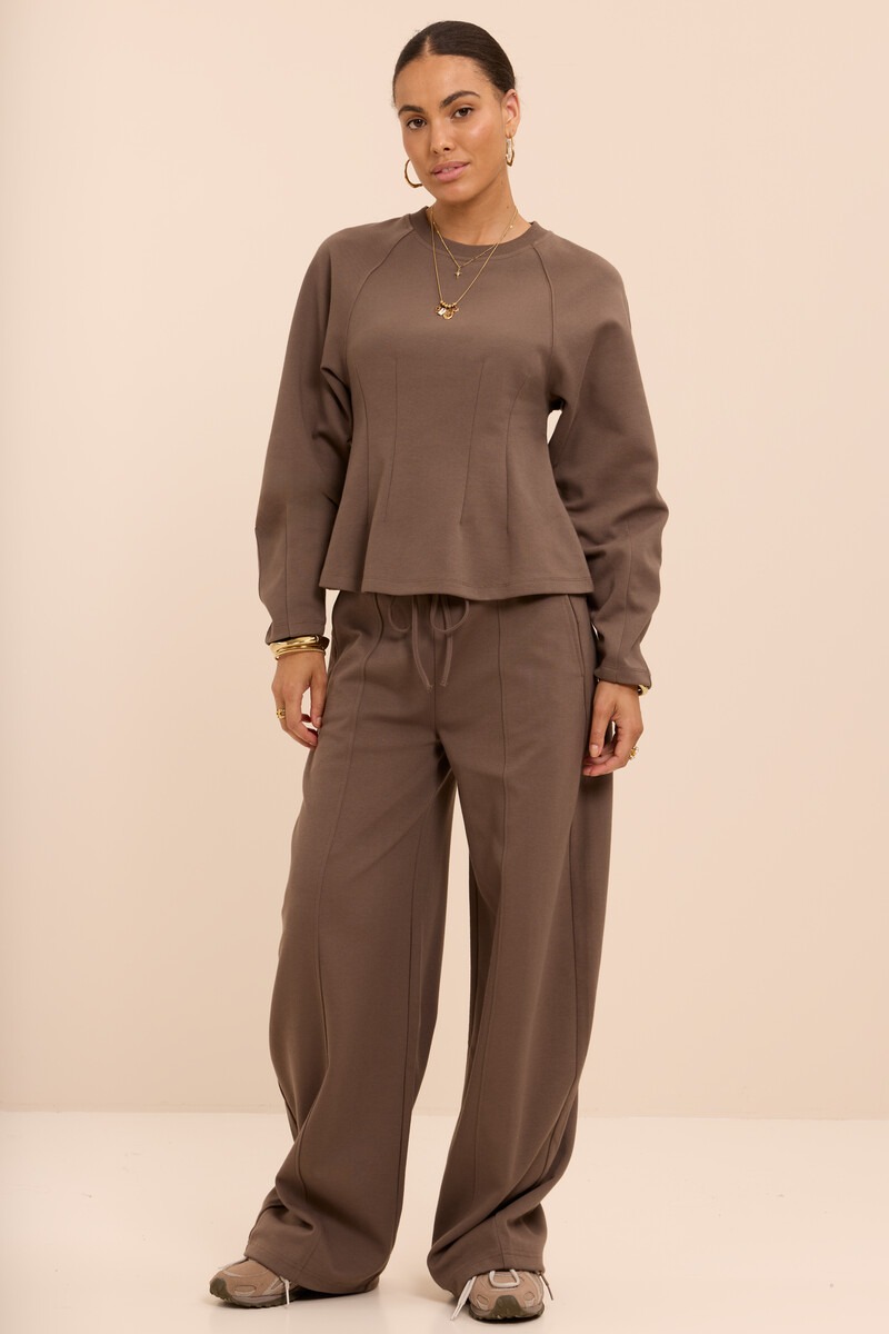 Dark green jogger trousers with drawstring | My Jewellery