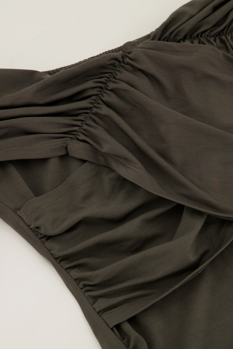 Grey off-shoulder top crossover | My Jewellery