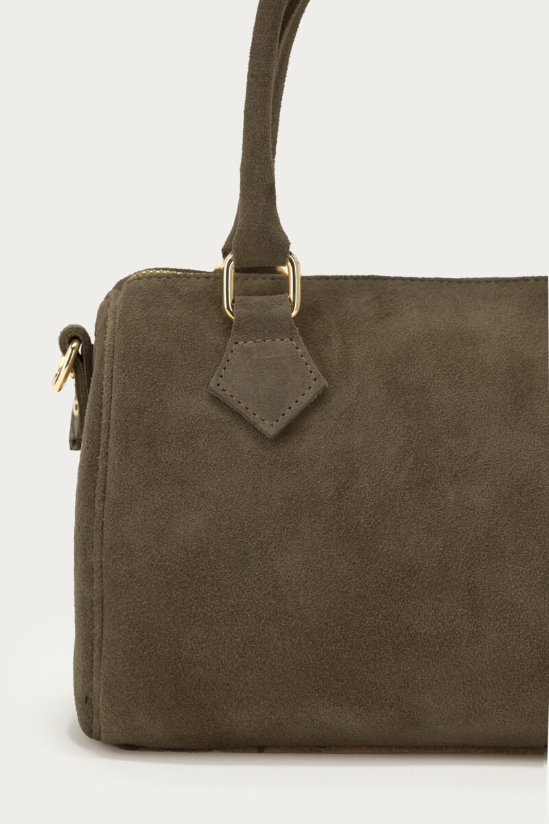 Dark green suede bag | My Jewellery