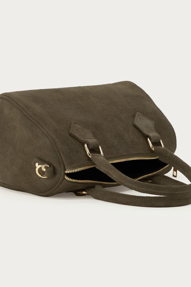 Dark green suede bag | My Jewellery