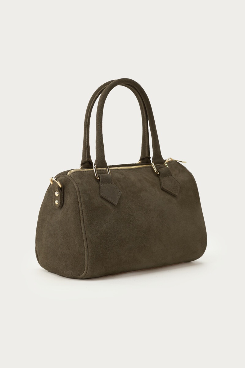 Dark green suede bag | My Jewellery