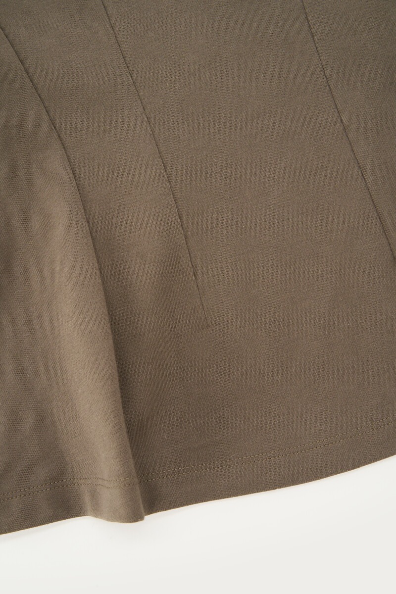 Dark green sweater with barrel sleeves | My Jewellery