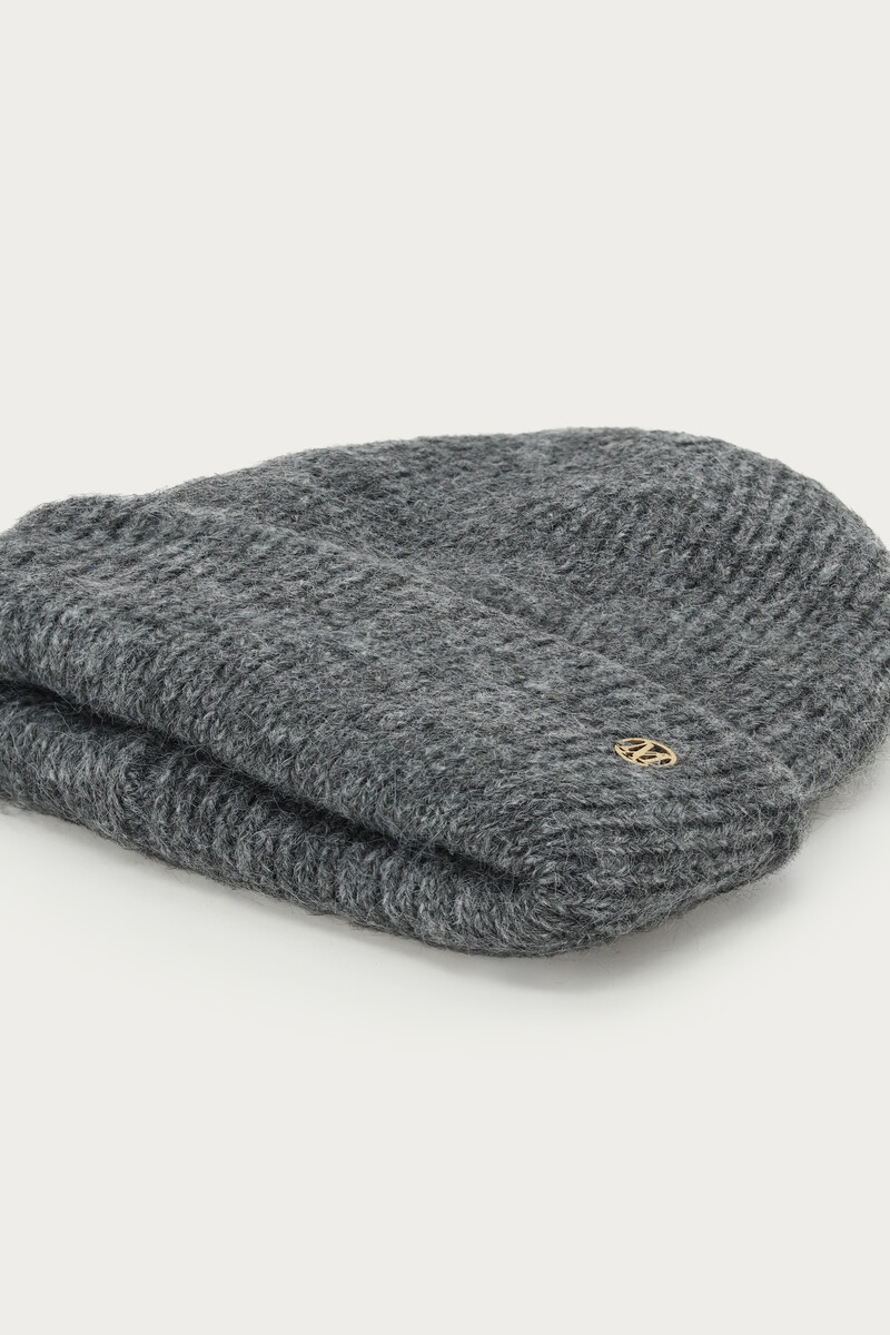 Dark gray knit beanie | My Jewellery
