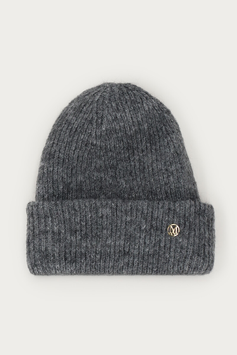 Dark gray knit beanie | My Jewellery