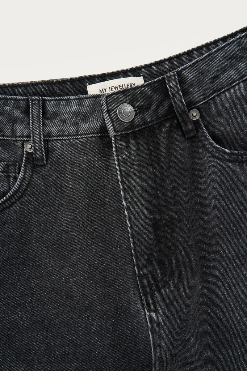 Dark Grey Wide Leg Jeans | My Jewellery