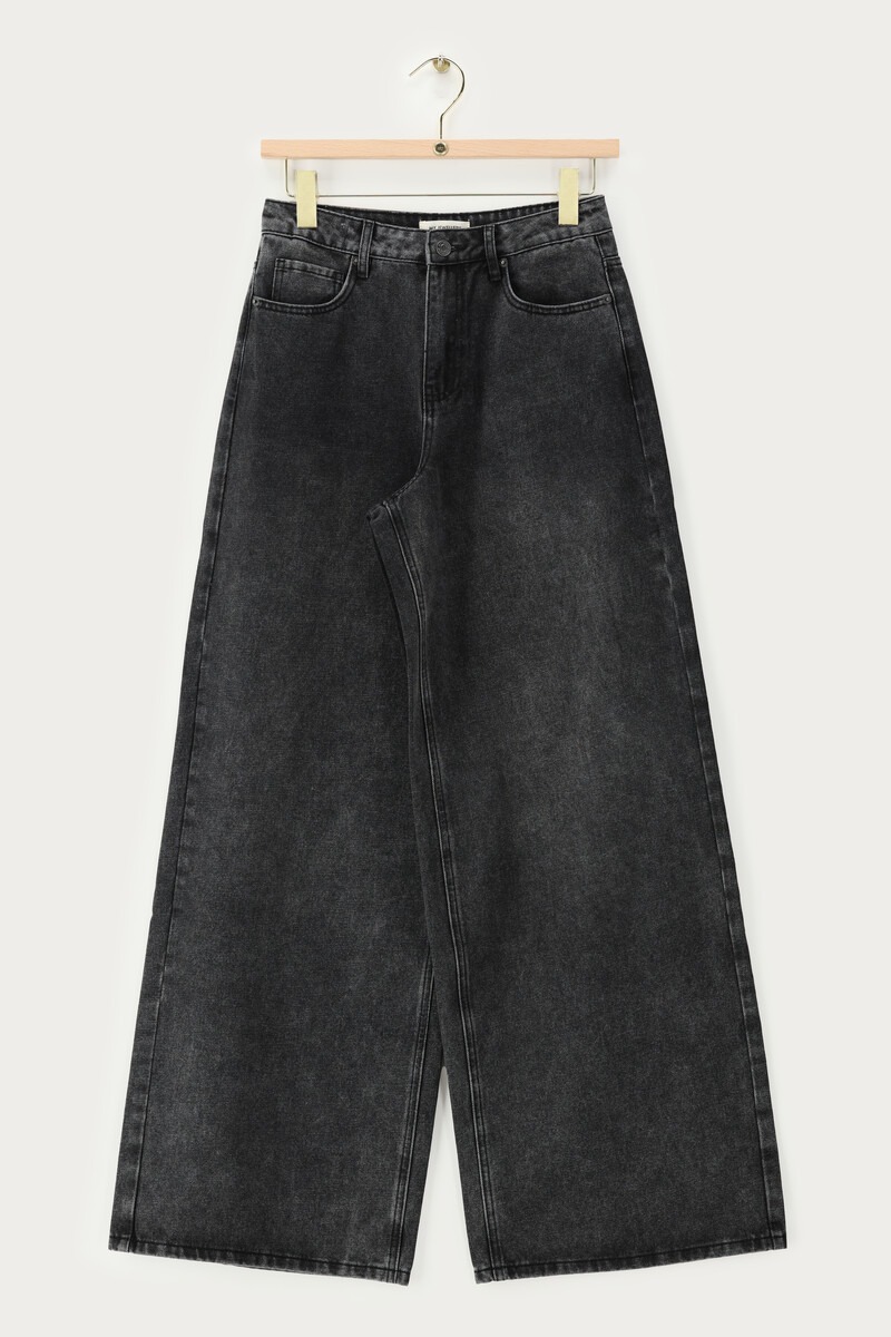 Dark Grey Wide Leg Jeans | My Jewellery