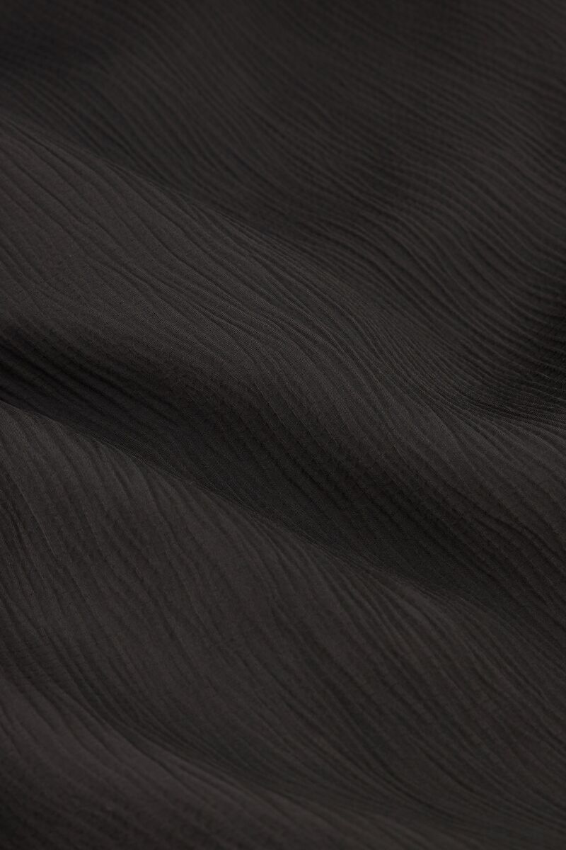 Dark grey wrap dress with draping | My Jewellery