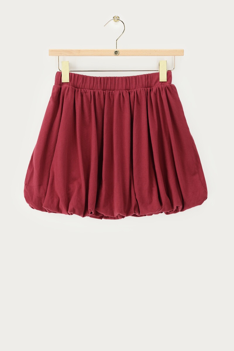 Dark red balloon skirt | My Jewellery