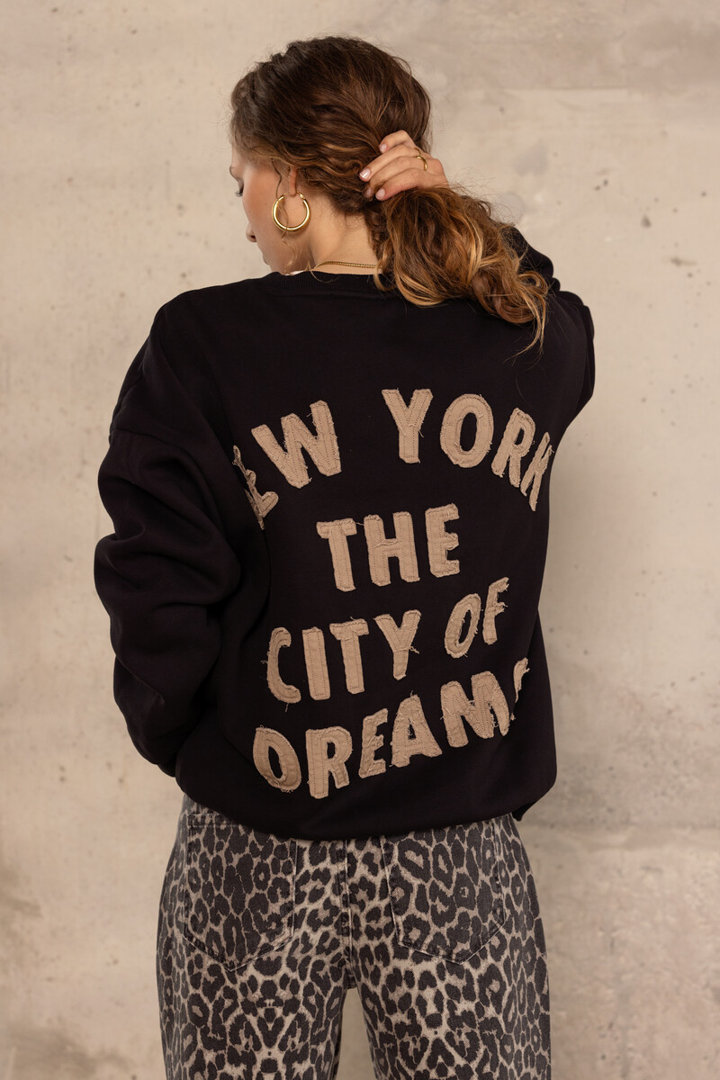 Black sweater "City of dreams" | My Jewellery