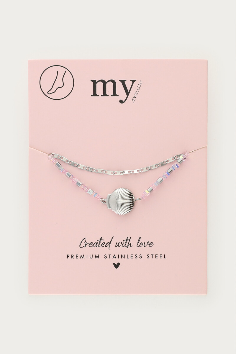 Double anklet with shell | My Jewellery