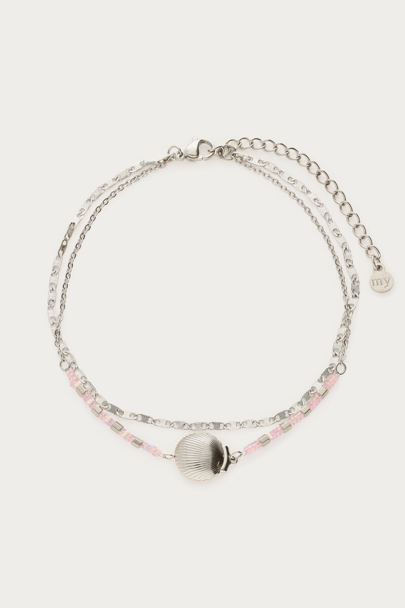 Double anklet with shell | My Jewellery