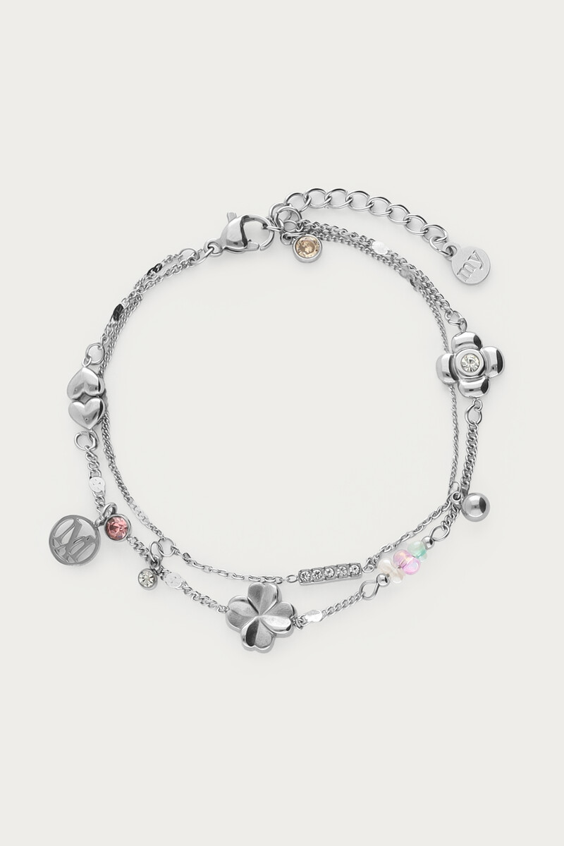 Bracelet double avec charms "dreams come true" | My Jewellery
