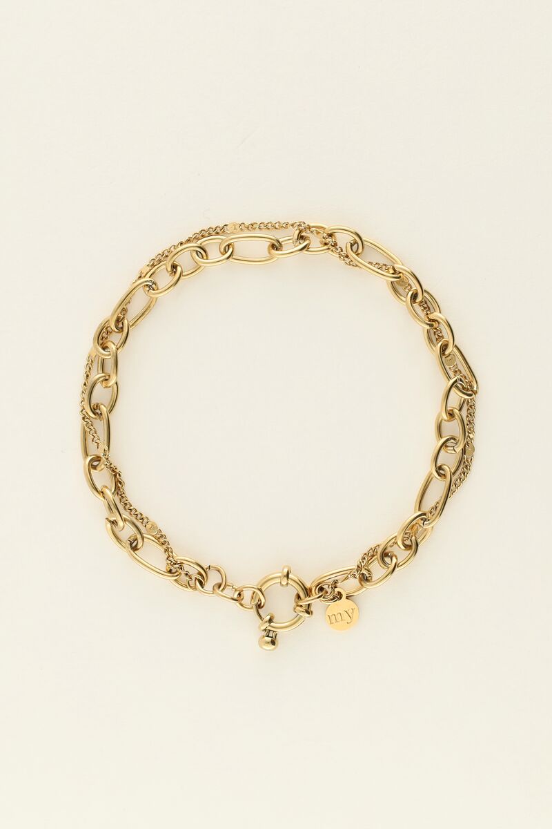 Double bracelet with link chain