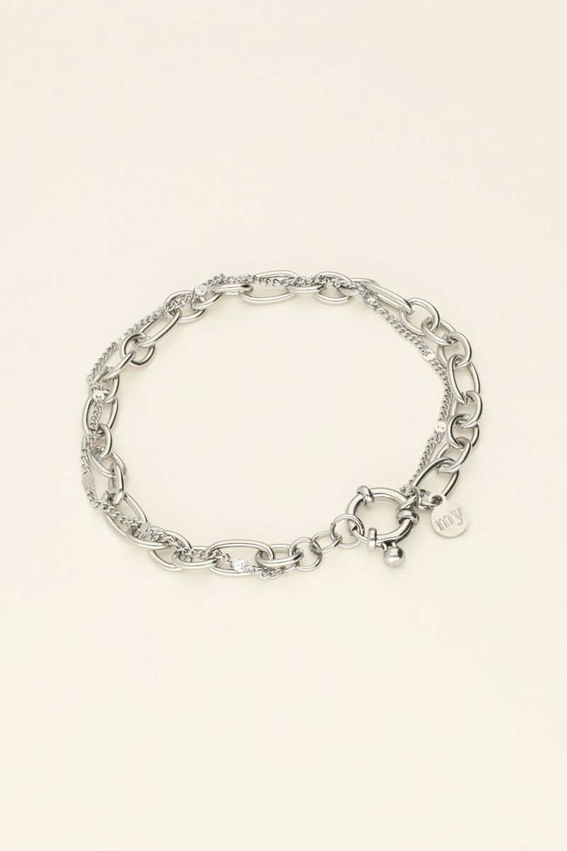 Double bracelet with link chain